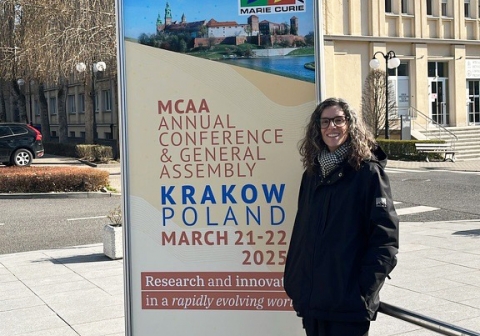 Iris Uribesalgo at the MCAA Conference 2025