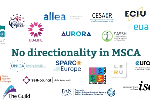 No directionality in MSCA. Joint statement on the proposed introduction of directionality in the draft MSCA Work Programme 2026-2027.