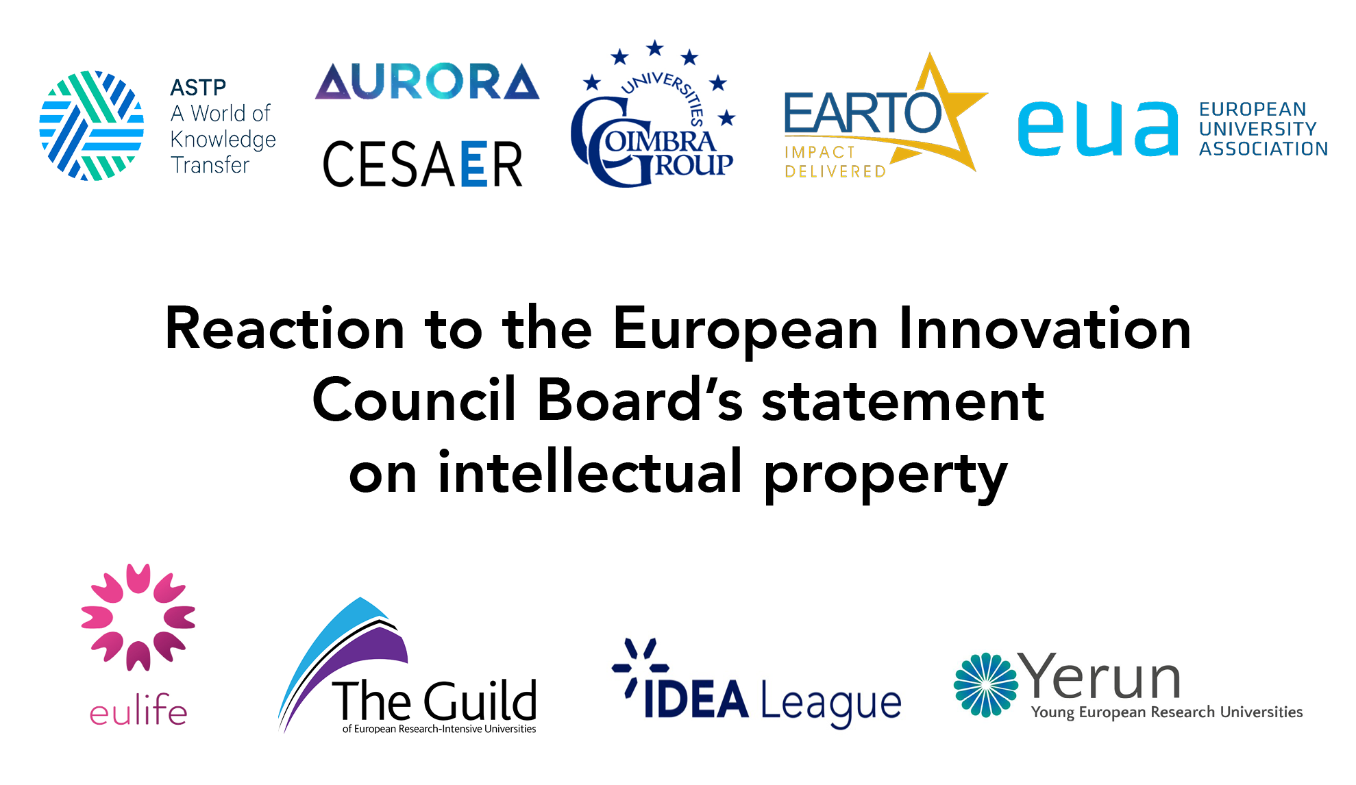 Reaction to the European Innovation Council Board’s statement on intellectual property