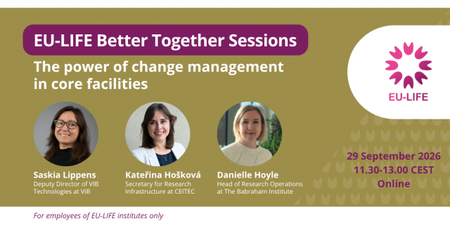 Banner showing title and speakers of the session
