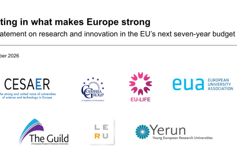 Investing in what makes Europe strong. Joint statement on research and innovation in the EU’s next seven-year budget 